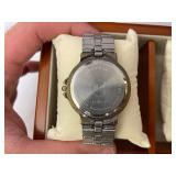 Wooden Box of Mens Watches and Bracelets.