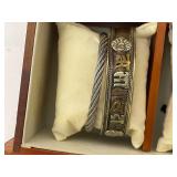 Wooden Box of Mens Watches and Bracelets.