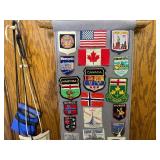 Walking Cane with Medallions from Germany and Switzerland.