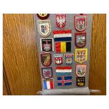 Walking Cane with Medallions from Germany and Switzerland.