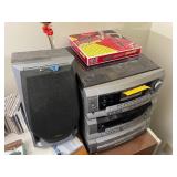 Teac DC-D2830 Digital Compact Hi-Fi System. Record, Tuner, 3 Disc Changer, and Dual Cassette with Speakers.