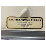 Vintage P-40 Flying Tigers Photo Print in Frame Signed by Pilots