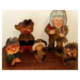 Vintage Hand carved Henning Trolls made in Norway