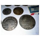 Various vintage coins as seen in photo