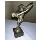Replica of Charles Sykes spirit, ecstasy sculpture in German silver