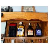 Antique Bathroom Tonics and Aftershaves in Vintage Bottles.