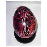 Decorative Egg with Stand - Handcrafted in Kenya.