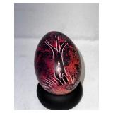 Decorative Egg with Stand - Handcrafted in Kenya.