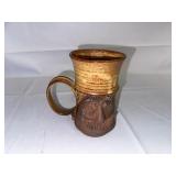 Vintage Hand Thrown Pottery Mug.