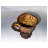 Vintage Hand Thrown Pottery Mug.