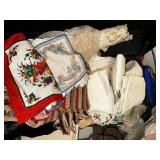 Vintage Trunk and Contents. 16 Inches by 33 Inches by 16 Inches.