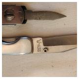 Variety of Vintage Pocket Knives including Schrade Walden Everlastingly Sharp Knife