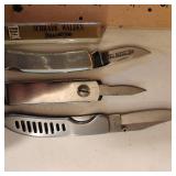 Variety of Vintage Pocket Knives including Schrade Walden Everlastingly Sharp Knife
