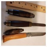 Antique Barrel Knives Knife Set of Four