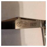 Vintage Folding Knife Stamped Wes Craftsman 1927