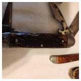 Variety of Antique Pocket Knives Knife