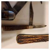 Variety of Antique Pocket Knives Knife