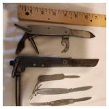 Variety of Antique Pocket Knives, Multi-Purpose Knives, Knife