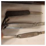 Variety of Antique Pocket Knives, Multi-Purpose Knives, Knife
