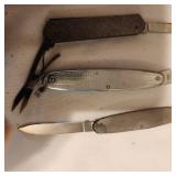 Variety of Antique Pocket Knives, Multi-Purpose Knives, Knife