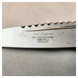 Rare Vintage "I Cut My Mar" William Rodgers Small Fixed Blade Along With 3 antique Pocket Knives