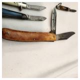 Variety of Antique Pocket Knives Knife