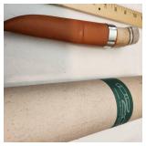 Original Helle Stainless Steel Fixed Blade Laminated Stainless Steel with Curly Birch and Reindeer Antler Handle with Leather Sheath