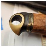 J. Martiini "Eagle Knife" in Original Sheath 4.33" Stainless Blade Curly Birch handel Est Value$210.00