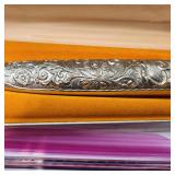 Fixed Blade Collectible Knife in Silver Sheath with Norwegian Elk Handle - Helle Gjende of Norway Elk