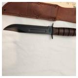 New 100th Year Anniversary USMC KA-BAR Knife With Sheath