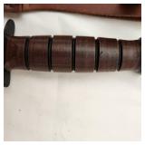 New 100th Year Anniversary USMC KA-BAR Knife With Sheath