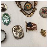 Assorted Vintage pins and Trinkets