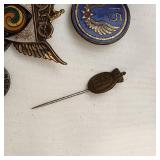 Assorted Vintage pins and Trinkets
