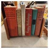 Vintage Cookbooks and Sliding Book Ends