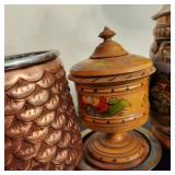 Vintage Assorted Drinkware, With 2 Rosemaling Cups