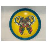 Vintage Peter Max Butterfly Girl Tray Metal Serving Tray