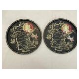 Two Minnesota Centennial Serving Tray Plates