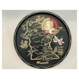 Two Minnesota Centennial Serving Tray Plates