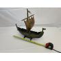 Antique Danish Bronze and Copper Viking Tall Ship.