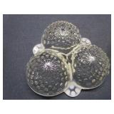 Cloverleaf & Handled Bowl, AH Moonstone