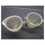 Footed Cream & Sugar, AH Moonstone