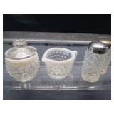 Creamer, Mustard, Shakers, Fenton