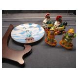 Cream & Sugar, Shakers, Plate