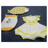 Vintage Crocheted Hot Pads