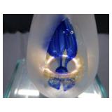 Cobalt & Gold Paperweight