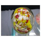 Yellow/Orange & Pink/White Paperweights