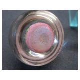 Pink Flowers & Multicolor Paperweights