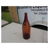 Vintage Amber Bottle Collection - Set of 3