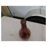 Vintage Amber Bottle Collection - Set of 3