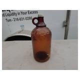 Vintage Amber Bottle Collection - Set of 3
